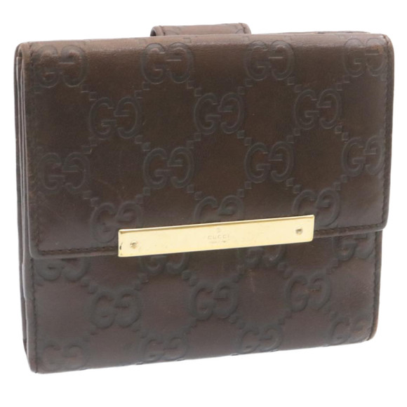 GUCCI Guccissima GG Wallet Leather Brown - Picture 3 of 14